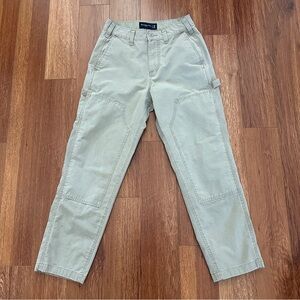 Abercrombie Fitch Mens Loose Ripstop Workwear Carpenter Pants 28x30 Light Brown